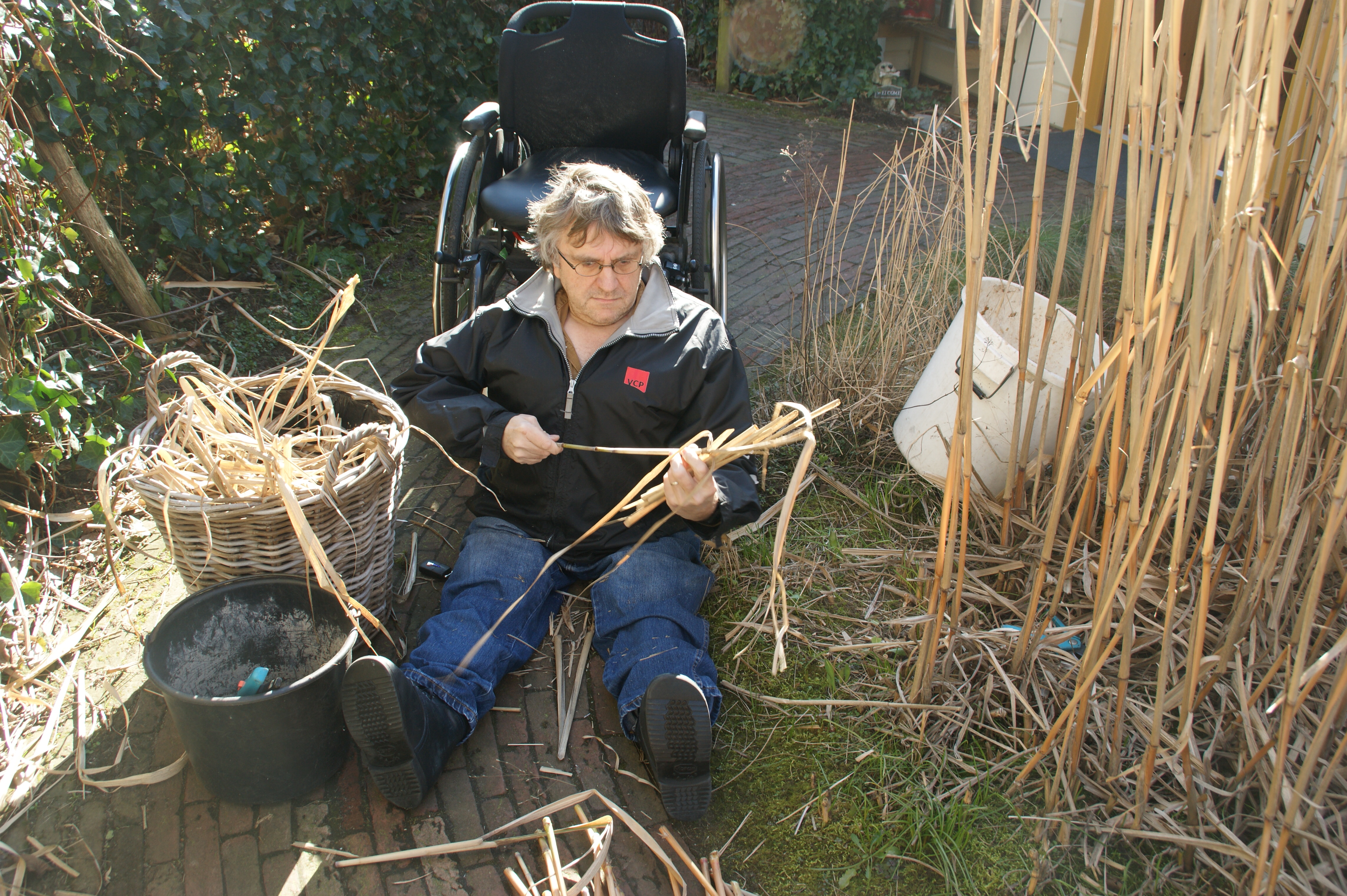 jan aan het werk