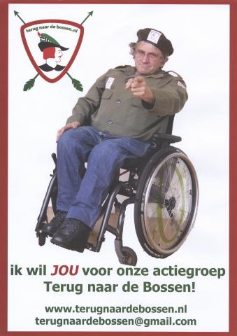 foto poster terug naar de bossen