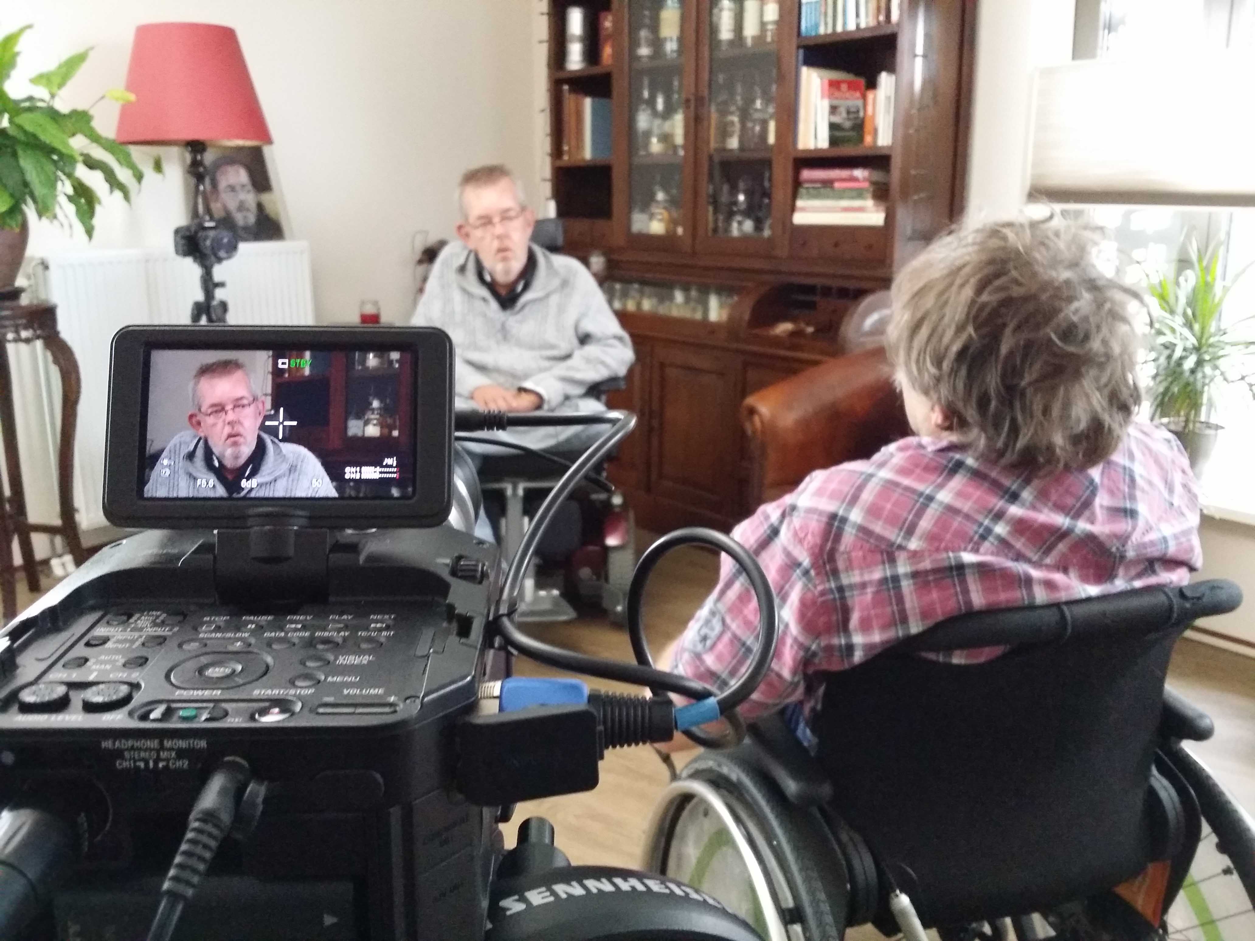 Opname video Aparticipatie. Jan van Slochteren hij zou maar 18 jaar worden werd hem verteld!